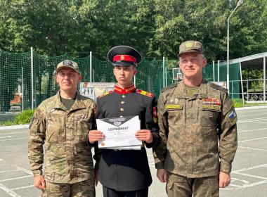 Учащиеся Екатеринбургского суворовского военного училища получили сертификаты Центра «ВОИН»