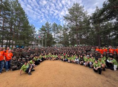 200 курсантов принимают участие во второй смене «Время юных героев» Центра «ВОИН» в Якутске