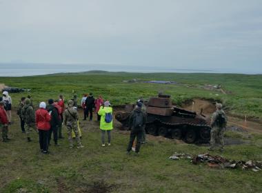Первая группа курсантов и инструкторов Центра «ВОИН» прибыла на остров Шумшу