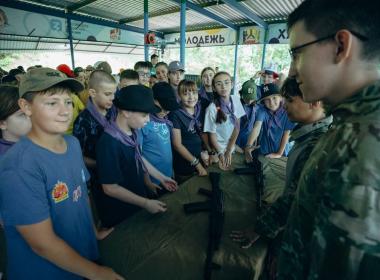 Центр «ВОИН» побывал в гостях на летней смене лагеря «Мир детства»