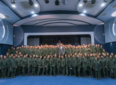 В День Военно-воздушных сил России лагерь «Время юных героев» посетил лётчик-штурмовик Виктор Александрович Квасов!