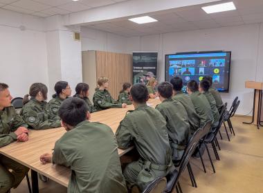 К Дню воссоединения Донбасса и Новороссии с Россией Центр «ВОИН» провел пять телемостов с курсантами