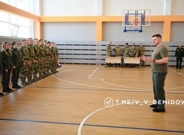 Мэр Белгорода встретился с курсантами Центра «ВОИН»